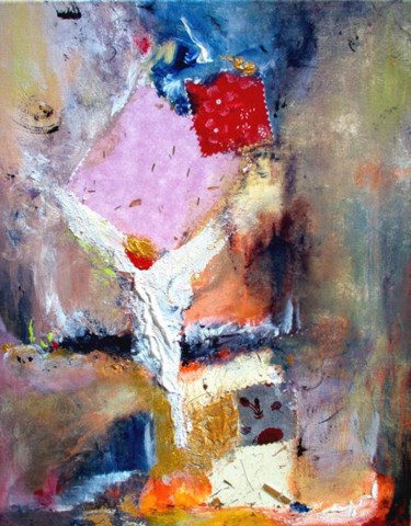 Peinture intitulée "Au dessus...Pascale…" par Miroir Des Emotions Atelier D'Expression  Issoudu, Œuvre d'art originale