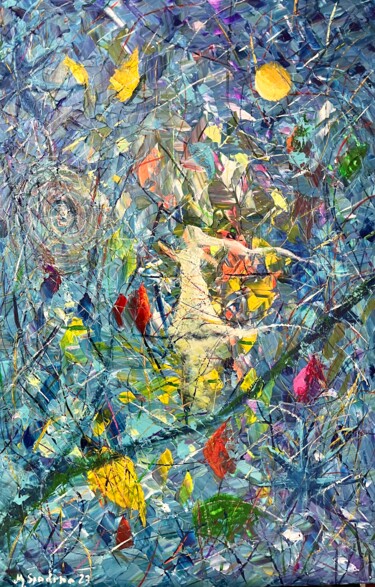Malerei mit dem Titel "La llegada de otoño…" von Miroslav Spadrna, Original-Kunstwerk, Acryl