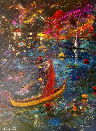 Pittura intitolato "Odisea de la vida" da Miroslav Spadrna, Opera d'arte originale, Acrilico Montato su Telaio per barella i…