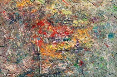 Pintura titulada "Bosque de emociones…" por Miroslav Spadrna, Obra de arte original, Acrílico Montado en Bastidor de camilla…