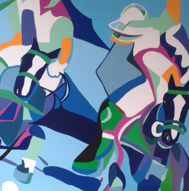Pintura titulada "Reflets de deux jou…" por Mirou Navalon, Obra de arte original, Acrílico Montado en Bastidor de camilla de…