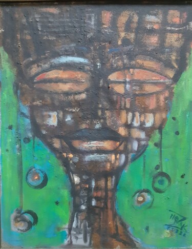Peinture intitulée "Ukryta w ciszy" par Mirzak, Œuvre d'art originale, Huile