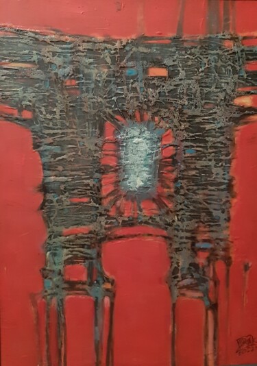 Pintura titulada "Brama światłości" por Mirzak, Obra de arte original, Oleo