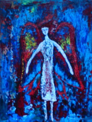 Painting titled "The Butterfly" by Misako Chida, Original Artwork