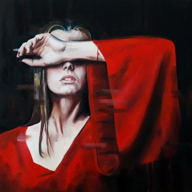 Pittura intitolato "Heartbreak Hotel -…" da Simona Zecca, Opera d'arte originale, Olio