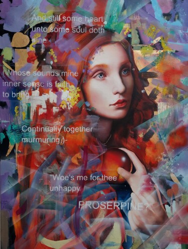 Картина под названием "Crossing Proserpine" - Simona Zecca, Подлинное произведение искусства, Масло Установлен на Деревянная…