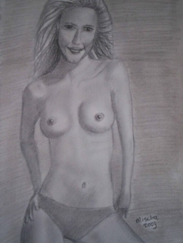 Tekening getiteld "nude woman nr 4" door Mischa, Origineel Kunstwerk, Anders
