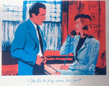 Incisioni, stampe intitolato "The Big Sleep" da Mise En Graphie, Opera d'arte originale, Serigrafia