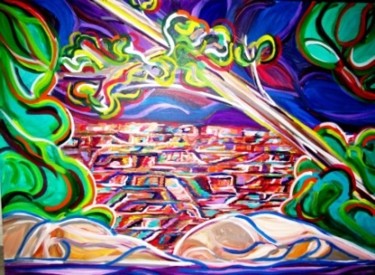 Peinture intitulée "grand canyon colors" par Mark Salevitz, Œuvre d'art originale, Huile