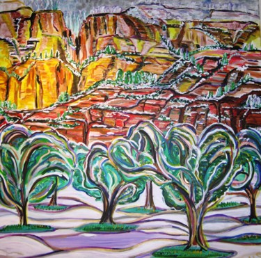 Peinture intitulée "sedona winter" par Mark Salevitz, Œuvre d'art originale