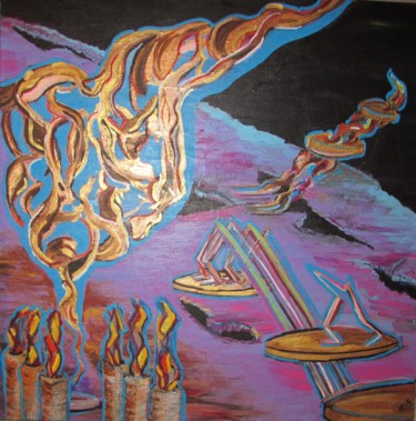 Painting titled "Exodus" by Mark Salevitz, Original Artwork, Acrylic