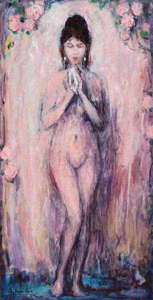 Schilderij getiteld "Venus" door Misha Sydorenko, Origineel Kunstwerk, Olie