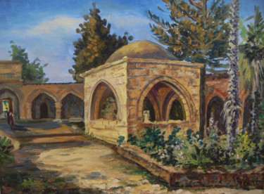Painting titled "Agia Napa Monastery…" by Dmitry Lazarev, Original Artwork, Oil