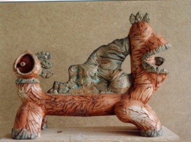 Скульптура под названием "тяни-толкай" - Михаил Таран, Подлинное произведение искусства