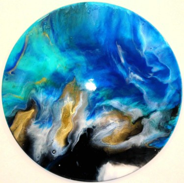 Картина под названием "Океан" - Nataliya Mishina, Подлинное произведение искусства, Эмаль