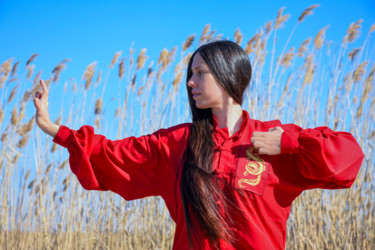 Photography titled "Qi Gong in the field" by Misho Govorcin, Original Artwork, Digital Photography