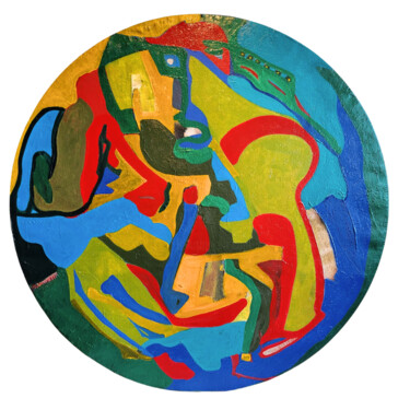 Pintura titulada "La clé" por Mishra, Obra de arte original, Pigmentos Montado en Bastidor de camilla de madera