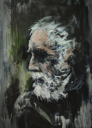 Peinture intitulée ""Oldness"" par Mishel Alekyan, Œuvre d'art originale, Huile