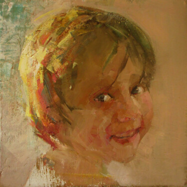Картина под названием "child in the sun" - Mishyra Vladimir, Подлинное произведение искусства, Масло