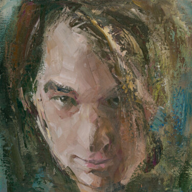 Malarstwo zatytułowany „portrait of a young…” autorstwa Mishyra Vladimir, Oryginalna praca, Olej