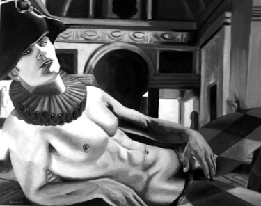 Pintura titulada "ARLEQUIN" por Basilovich, Obra de arte original, Oleo