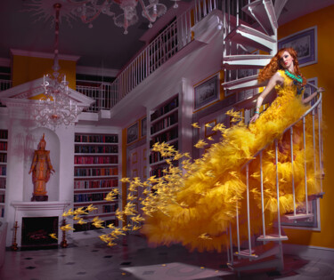 Photography titled "Away with the Canar…" by Miss Aniela, Original Artwork, Manipulated Photography