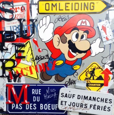 Painting titled "SUPER MARIO" by Miss Mirza, Original Artwork