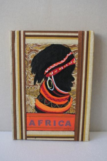 Peinture intitulée "africaine" par Missduval, Œuvre d'art originale