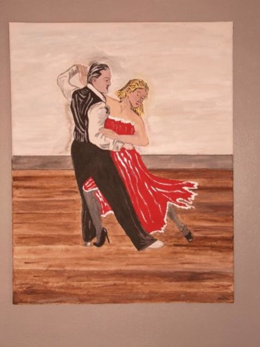 Painting titled "Danse" by Missduval, Original Artwork