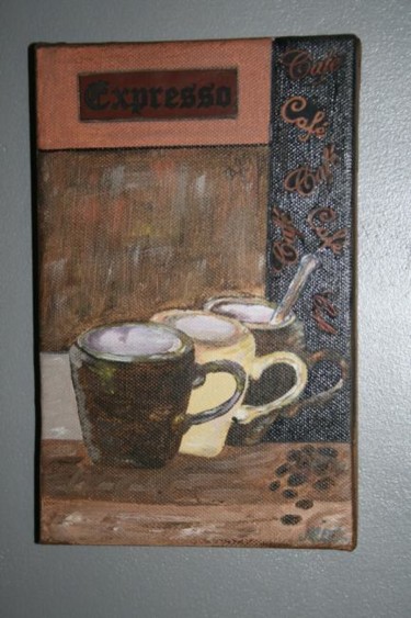 Peinture intitulée "tasses" par Missduval, Œuvre d'art originale