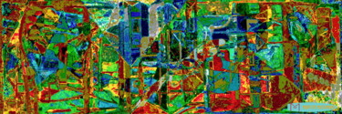 Arts numériques intitulée "Reflets de l'Amazon…" par Martin Missmahl, Œuvre d'art originale, Peinture numérique