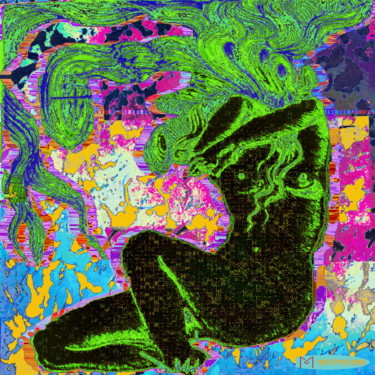 Arts numériques intitulée "La Sirène et sa tor…" par Martin Missmahl, Œuvre d'art originale, Peinture numérique