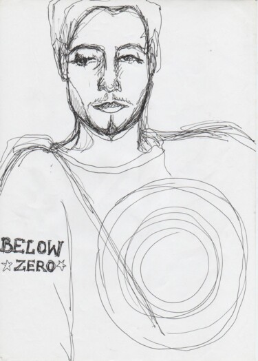 Below Zero Dessin intitulée "Below Zero" par Missterre Apocalypse, Œuvre d'art originale, Stylo à bille