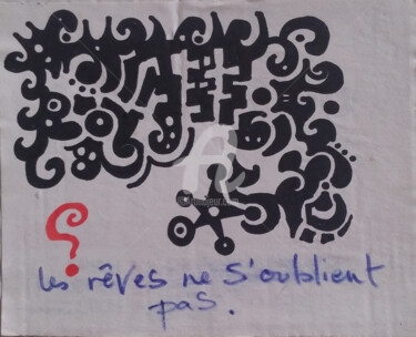 Drawing titled "Les rêves ne s'oubl…" by Missterre Apocalypse, Original Artwork, Marker