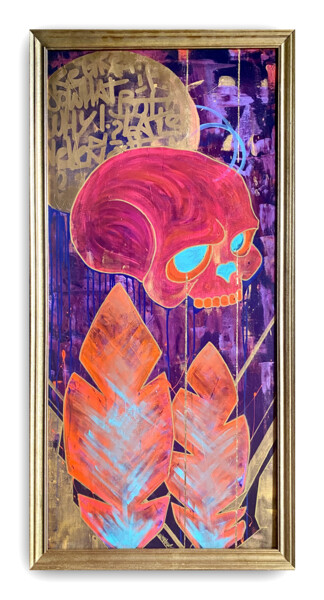 Painting titled "MUTATE" by Miss Vitriol, Original Artwork, Acrylic Mounted on Wood Stretcher frame