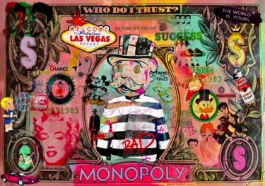 Painting titled "VIVA LAS VEGAS" by Mister Pablo Costa, Original Artwork, Acrylic Mounted on Aluminium