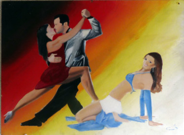 Peinture intitulée "la danse" par Mister5840, Œuvre d'art originale, Huile