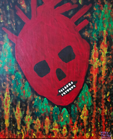 Painting titled "The End" by Mister.O78, Original Artwork, Acrylic