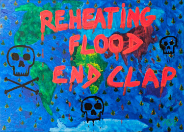 Peinture intitulée "End Clap" par Mister.O78, Œuvre d'art originale, Acrylique