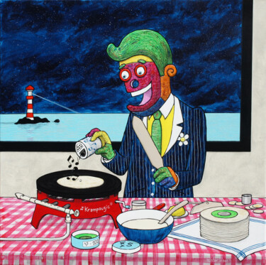Peinture intitulée "Krampouzik" par Mister Ham, Œuvre d'art originale, Acrylique