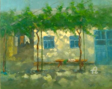 Painting titled "Солнечные зайчики" by Iagodka, Original Artwork, Oil