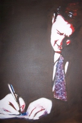 Painting titled "Contract" by Mitchell Mcintyre, Original Artwork