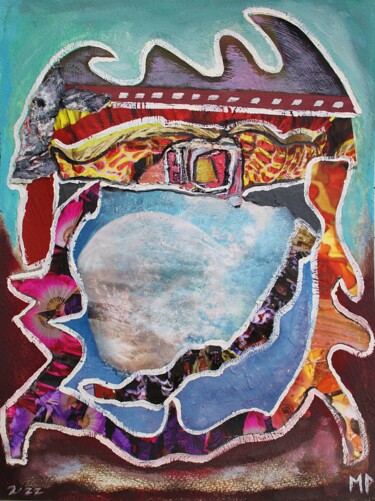Картина под названием "mirror gazing ecdys…" - Mitchell Pluto, Подлинное произведение искусства, Масло