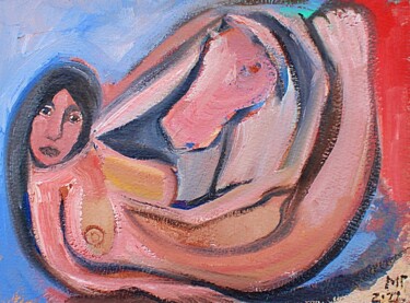 Painting titled "Dream Mare" by Mitchell Pluto, Original Artwork, Oil