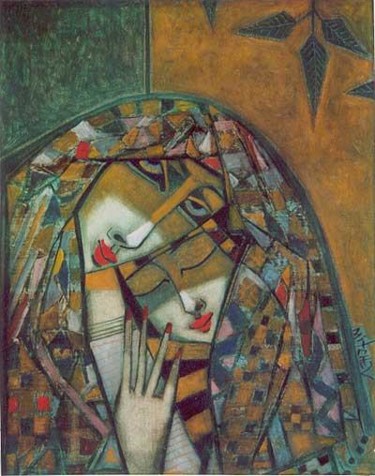Painting titled "Maternity X" by Peter Mitchev, Original Artwork
