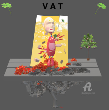 Digital Arts titled "Vat proto 1" by Mi Tina, Original Artwork, Digital Painting