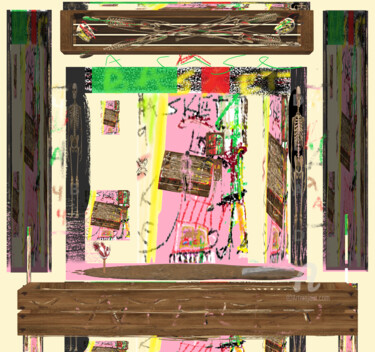 Arts numériques intitulée "A Case for A Basket…" par Mi Tina, Œuvre d'art originale, Peinture numérique