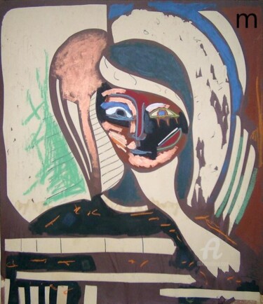 Картина под названием "Rip Tear (series) 2" - Mi Tina, Подлинное произведение искусства, Пастель