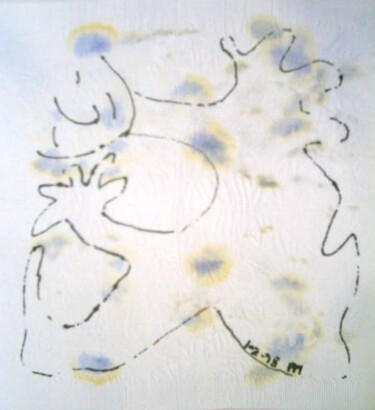 Drawing titled "Napkin 2" by Mi Tina, Original Artwork, Ink