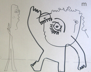 Drawing titled "punch" by Mi Tina, Original Artwork, Marker
